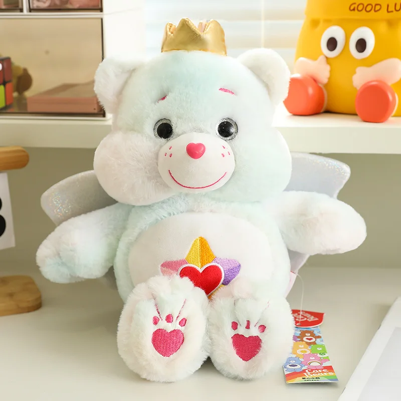 33cm Care Bears With Wing Plush Toys Cartoon Animals Angel Bear Stuffed Soft Dolls Toys Girl Boys Gift Homedecor Pillow