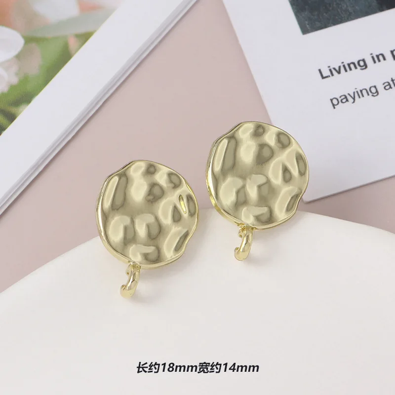 10 stücke diy gold farbe ohrringe basis stern hohl schmetterling ohrringe connectos runde buchstabe stud ohrring einstellungen schmuck machen