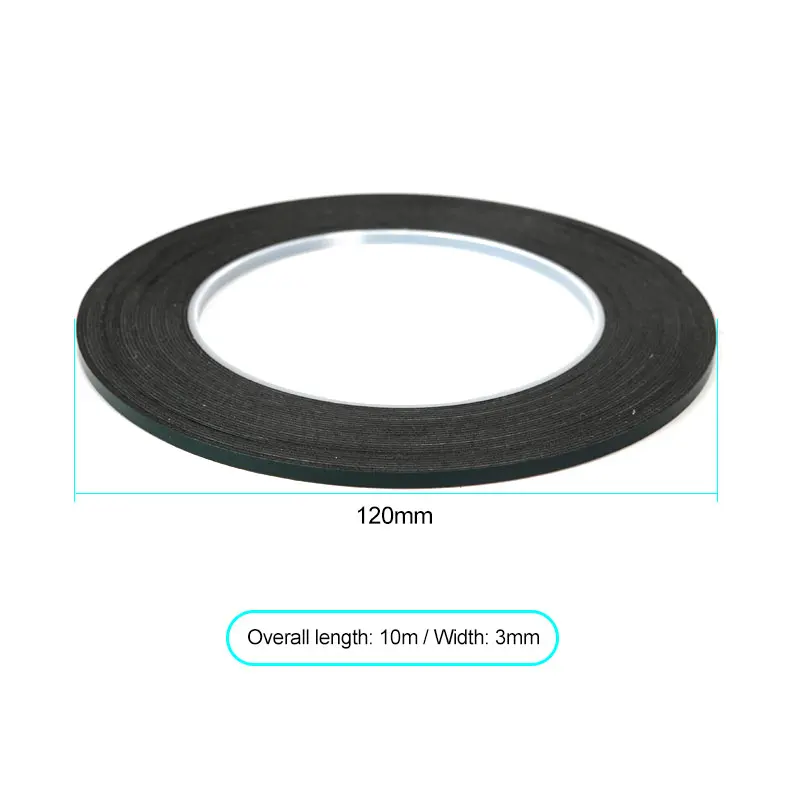 SUNSHINE 2/3/5MM Black Strong Adhesive Double-sided Tape Roll Waterproof Touch Glass Frame Back Cover 10M Repair Glue Tool