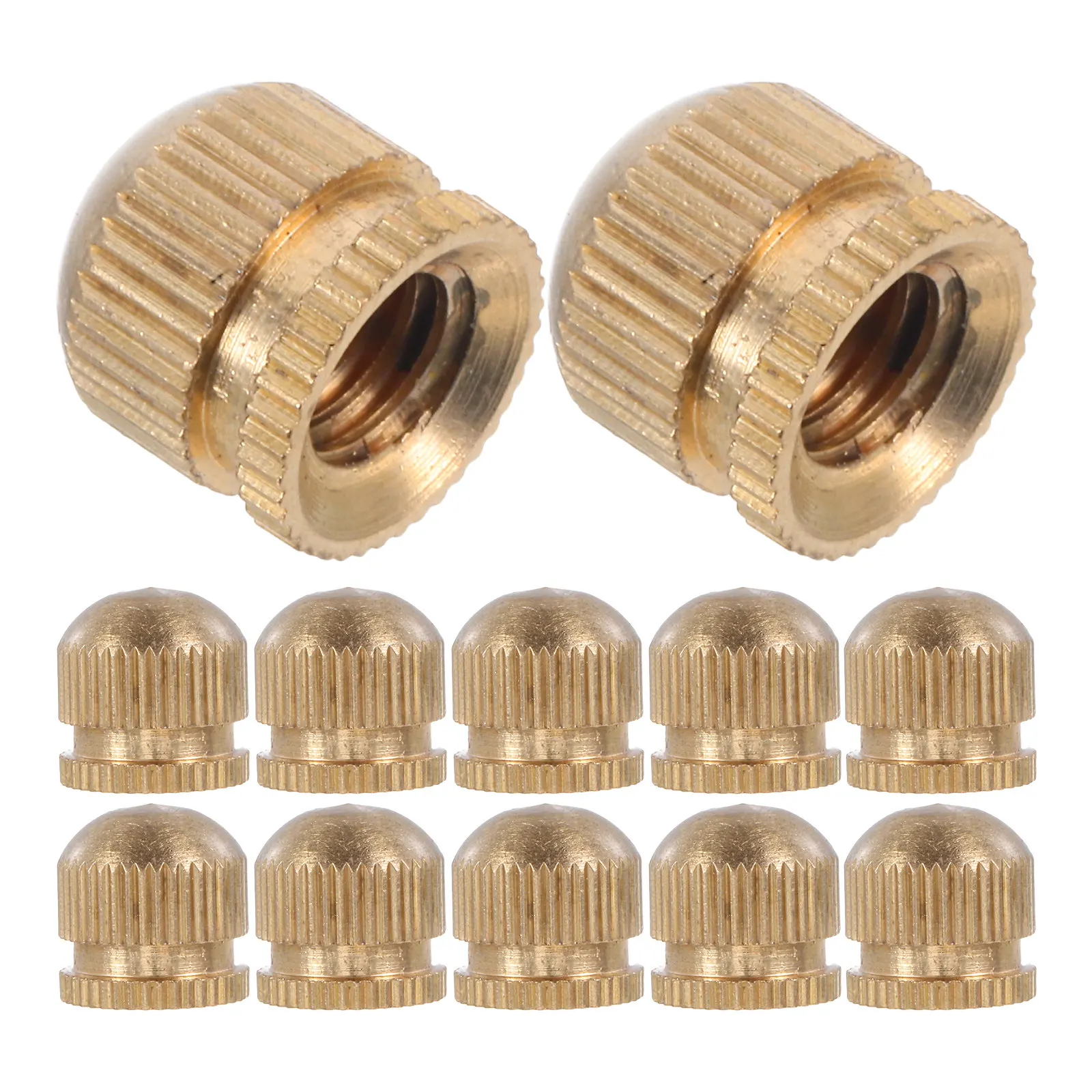 12Pcs Brass Light Fixture Screw Caps Decorative Lamp Nut Ceiling Mount Finial Adapter for Pendant Lamps Floral Branch Style