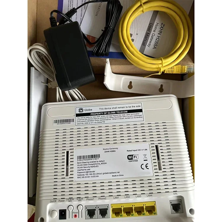 

Модем-роутер ZXHN H288A VDSL2 с Wi-Fi 2.4G+5G, 4 LAN-портами и 2 TEL-портами WAN