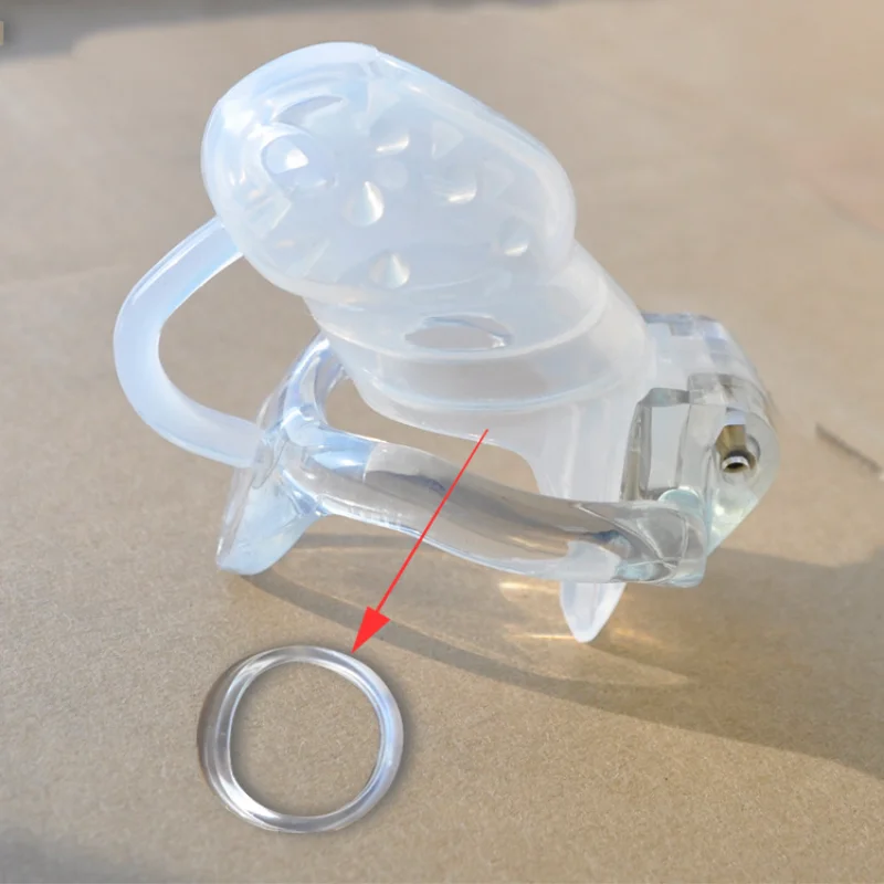 New HT Men\'s Short Sting Silicone Resin Chastity Cage Fun Supplies Chastity Penis Lock Bond Belt Fetish Sex Toys for Man Play