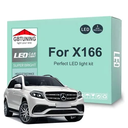 20Pcs Car Accessories For Mercedes Benz GLS Class X166 GLS320 GLS350 GLS400 GLS450 2016-2018 Canbus LED Interior Light Bulb Kit
