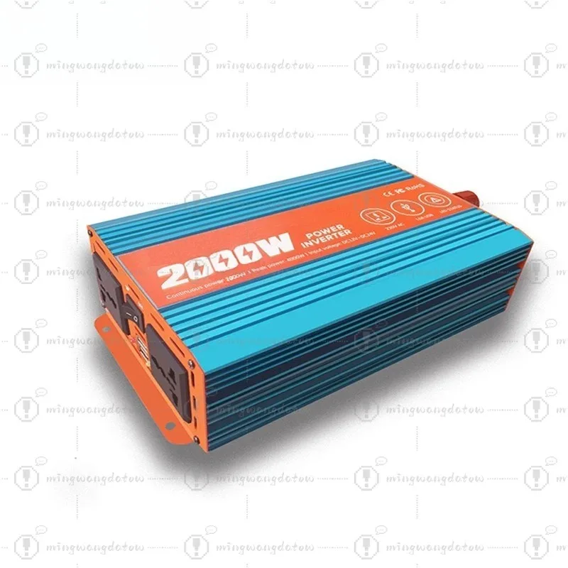 2000W Modified Sine Wave Inverter, 12V/24V Lithium Battery to 220V, DC to AC High Power Converter