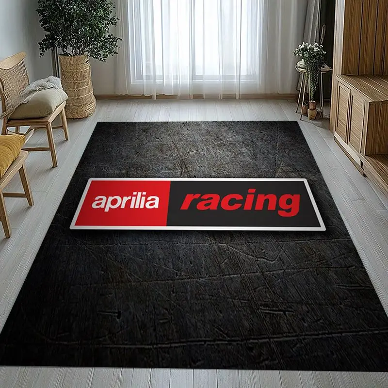 Vintage A-Aprilia Racing Car Soft Non-Slip Area Rug for Living Room,Bedroom Playroom Carpet Mat for Sofa,Moto Home Decor Gift