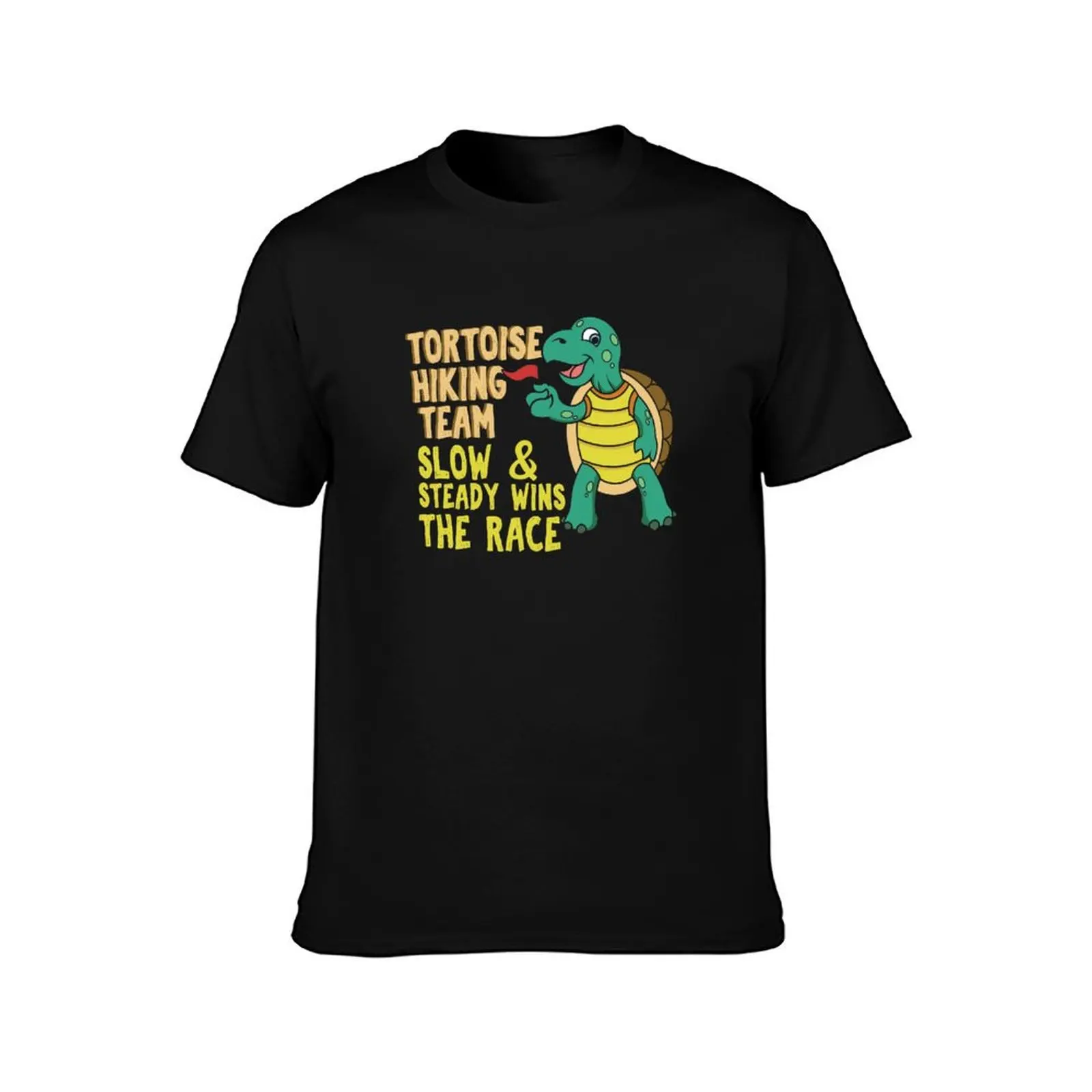 Tortoise Hiking Team Slow and Steady Gift for Hikers T-Shirt funny t shirts man t shirts for man slim fit T-Shirt