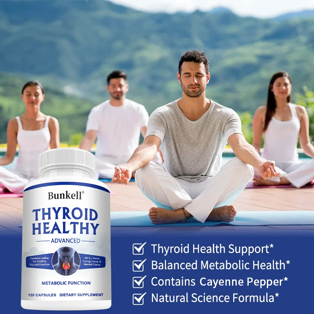 Thyroid Support Supplement - Energy & Focus Formula - Vegetarian & Non-GMO