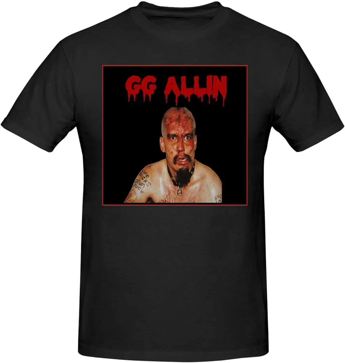 

Mitman Gg Music Allin футболки мужские летние хлопковые повседневные рубашки с круглым вырезом и короткими рукавами футболки унисекс черные