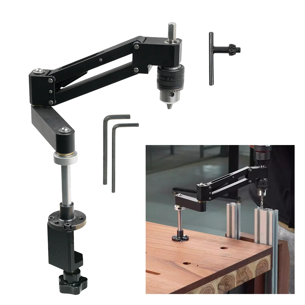 Hand Drill Tapping Cantilever Bracket For Horizontal And Vertical Operations Multi Angle Adjustable Support Arm