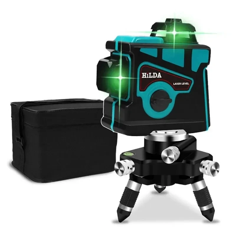 Linhas de Nível de Laser Verde 3d Linhas Cruzadas Horizontais e Verticais Dentro e Fora 12