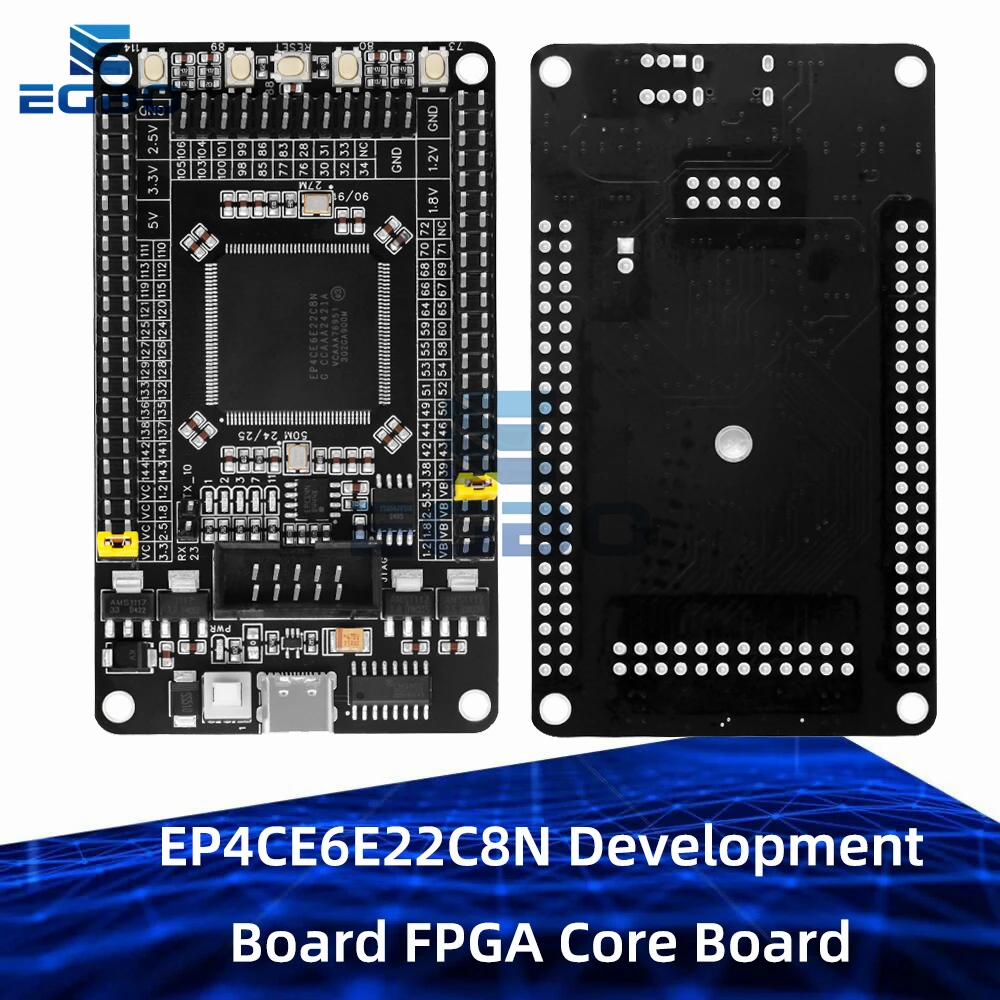 2.5 فولت Altera CycloneIV EP4CE6E22C8N مجلس التنمية FPGA الأساسية مجلس لوحة النظام لاردوينو
