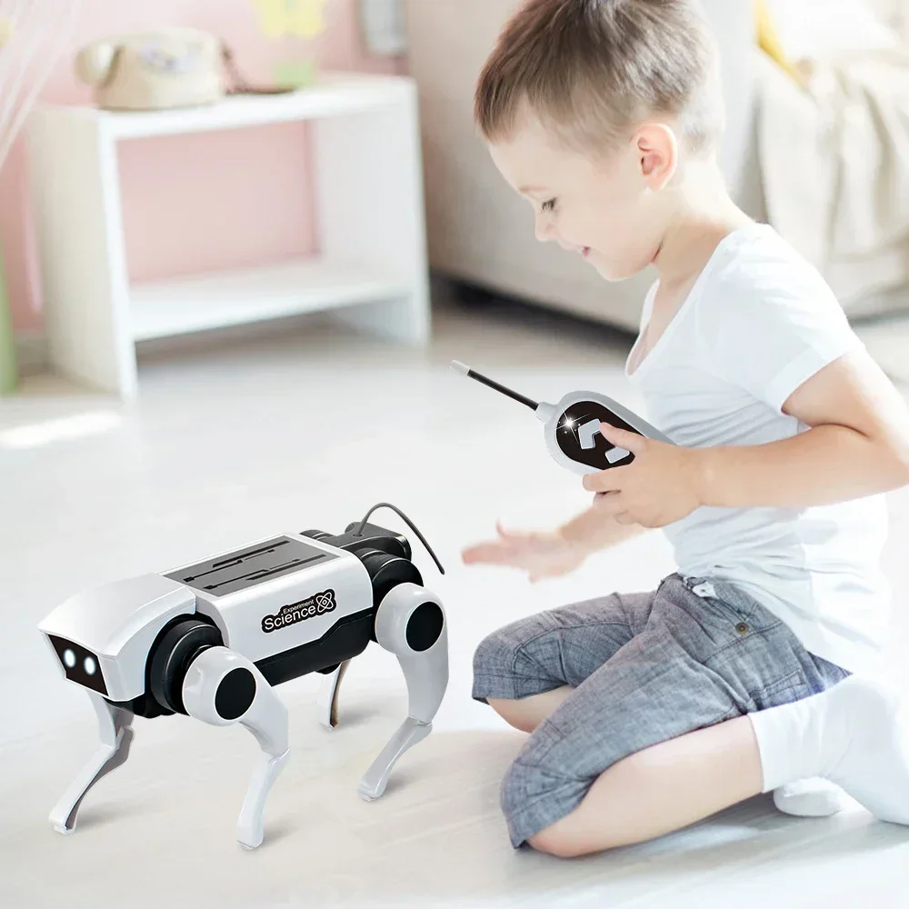 Perro inteligente para niños, rompecabezas educativo, Robot inteligente biónico, juguetes, nuevo Robot, regalos mecánicos eléctricos solares