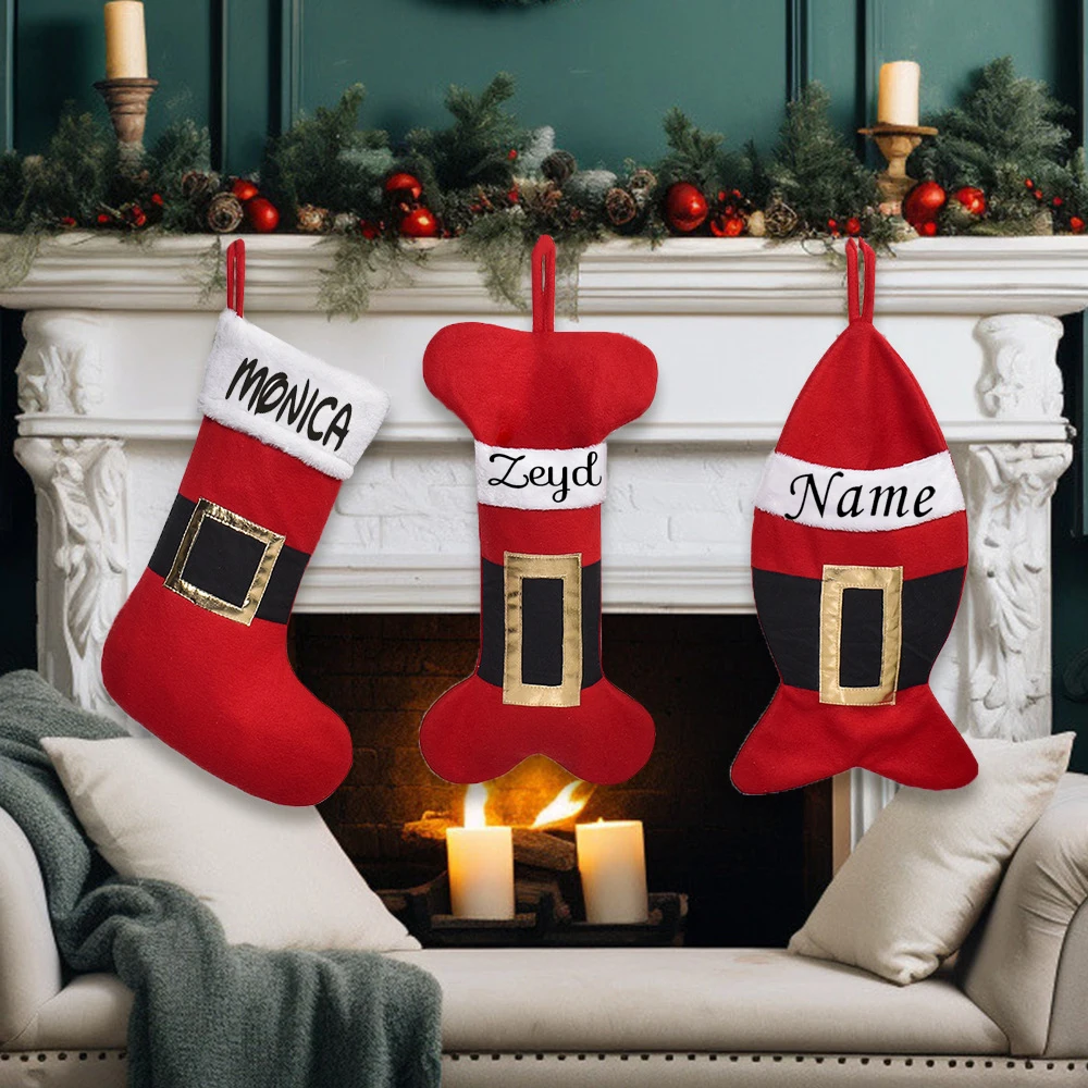 Personalized Felt Cloth Creative Christmas Socks New Products Christmas Factory Direct Sales Candy Gift Socks