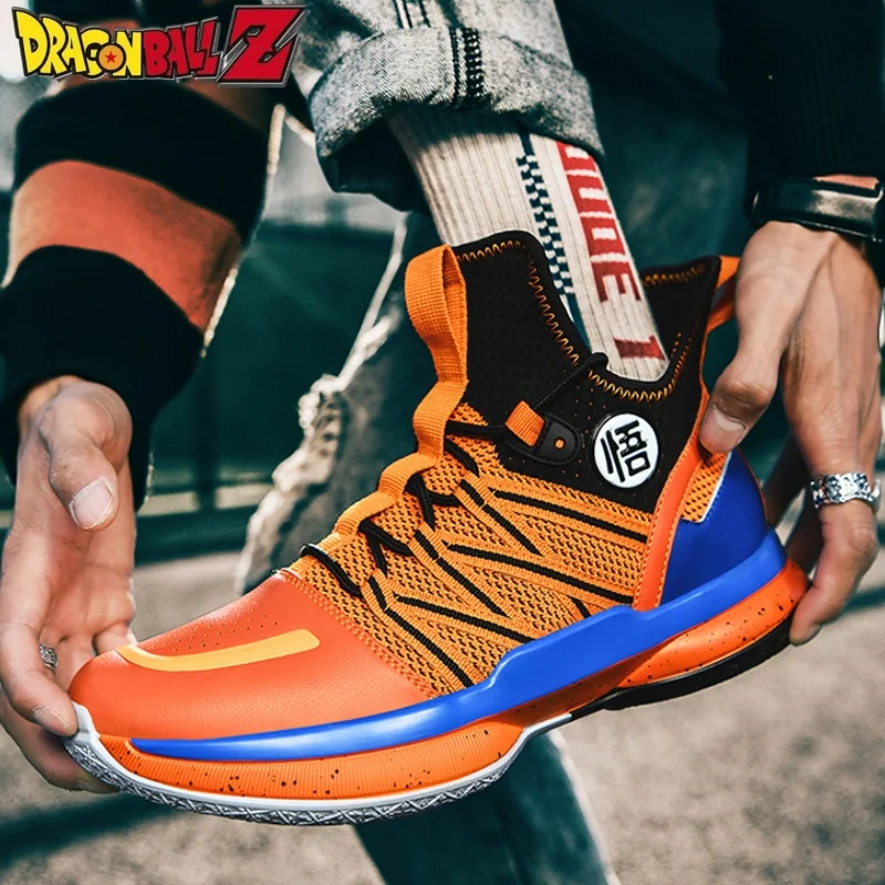 Hot Anime Dragon Ball Son Goku Kakarotto Basketball Shoes Men Women Breathable Sneakers Student Youth Non-Slip Sports Shoes Gift