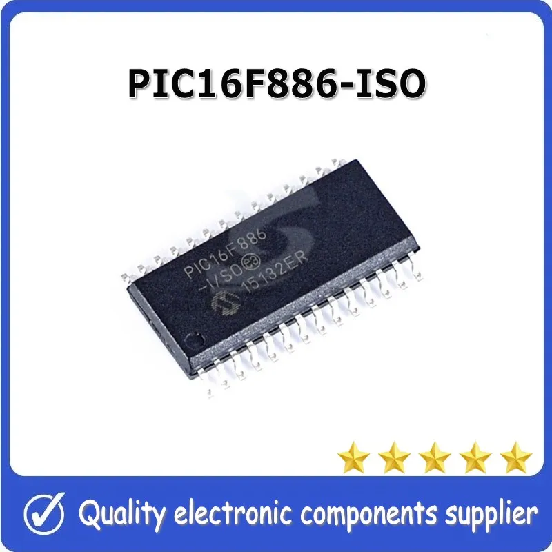 PIC16F886-ISO Original NEW chip MCU Electronics stm 32 ESP 8266 sensor dc-dc Power Quality in stock