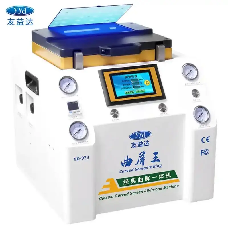 YYD OCA Lamination Machine Vacuum Smart Pressure Regulating For Edge LCD Glass Replacement