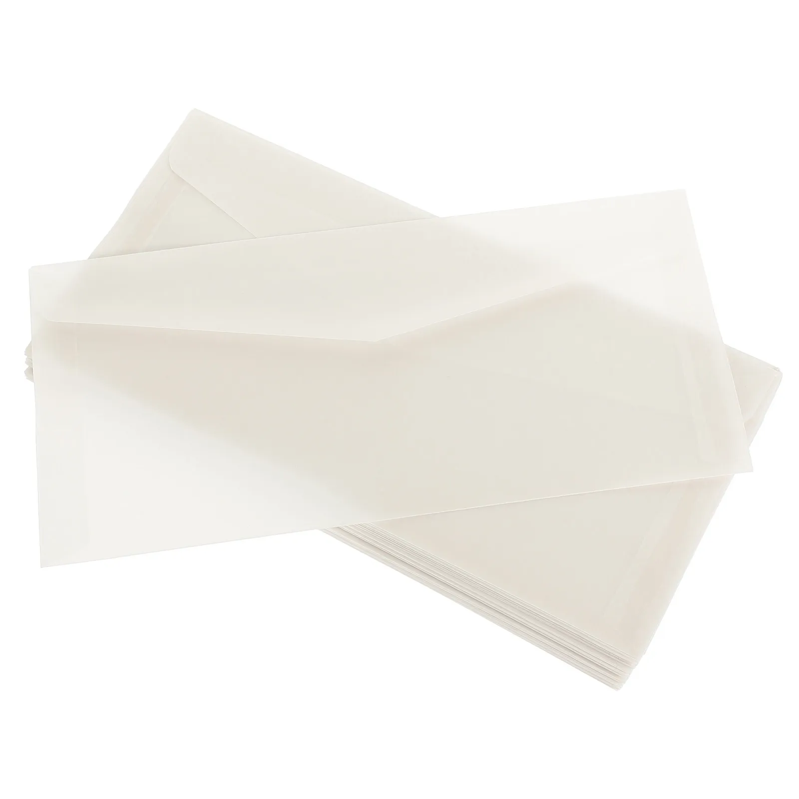 

50Pcs Wedding Invitation Envelopes Translucent Blank Envelopes for Party Greeting Cards Holiday Mailings Card Parchment Jackets