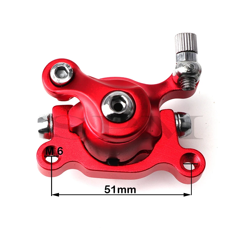 Line Pulling Disc Brakes 120mm 140mm Front/Rear Disc Brake Caliper For Electric Scooter Rear Wheel Aluminum Alloy Brake