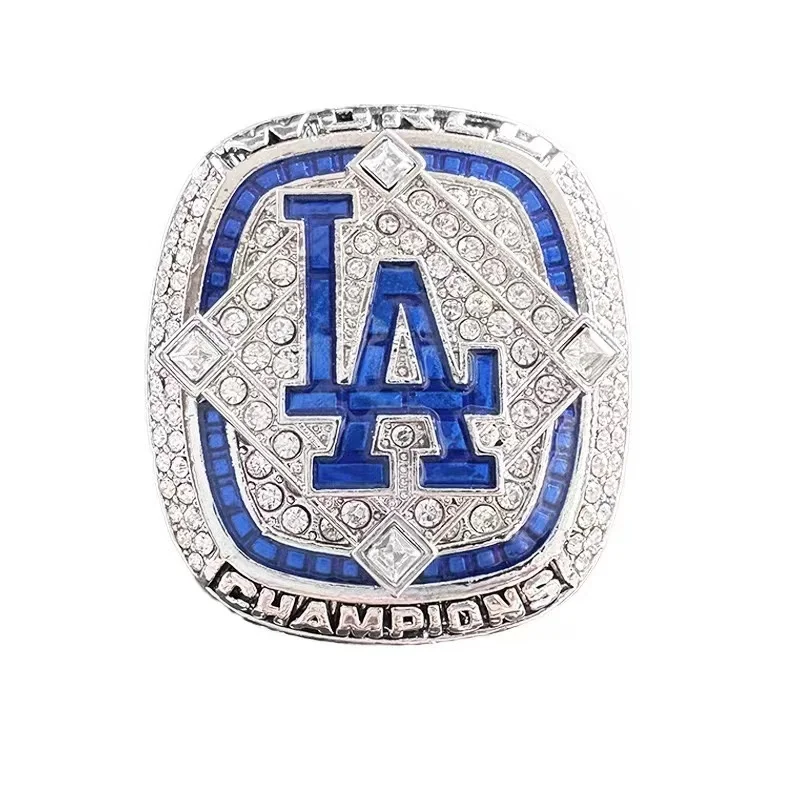 2024 Los Angeles Dodgers Baseball Championship Ring Diamond Set Men's Ring Fan Version