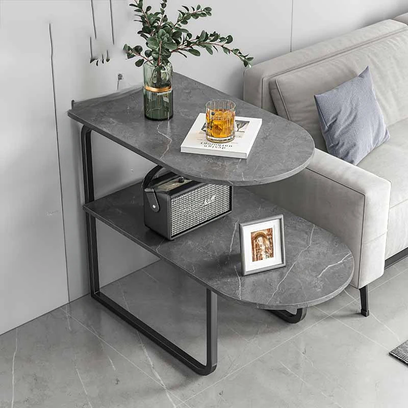 

Side Design Living Room Coffee Table Modern Design Space Saving Side Table Metal Minimalist Mesa Elevable Y Extensible Furniture