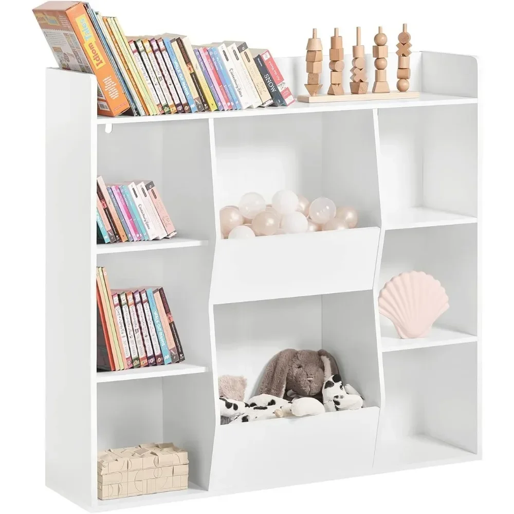 Children's bookshelf toy storage display shelf, with 8 compartments, storage display and storage bookshelf