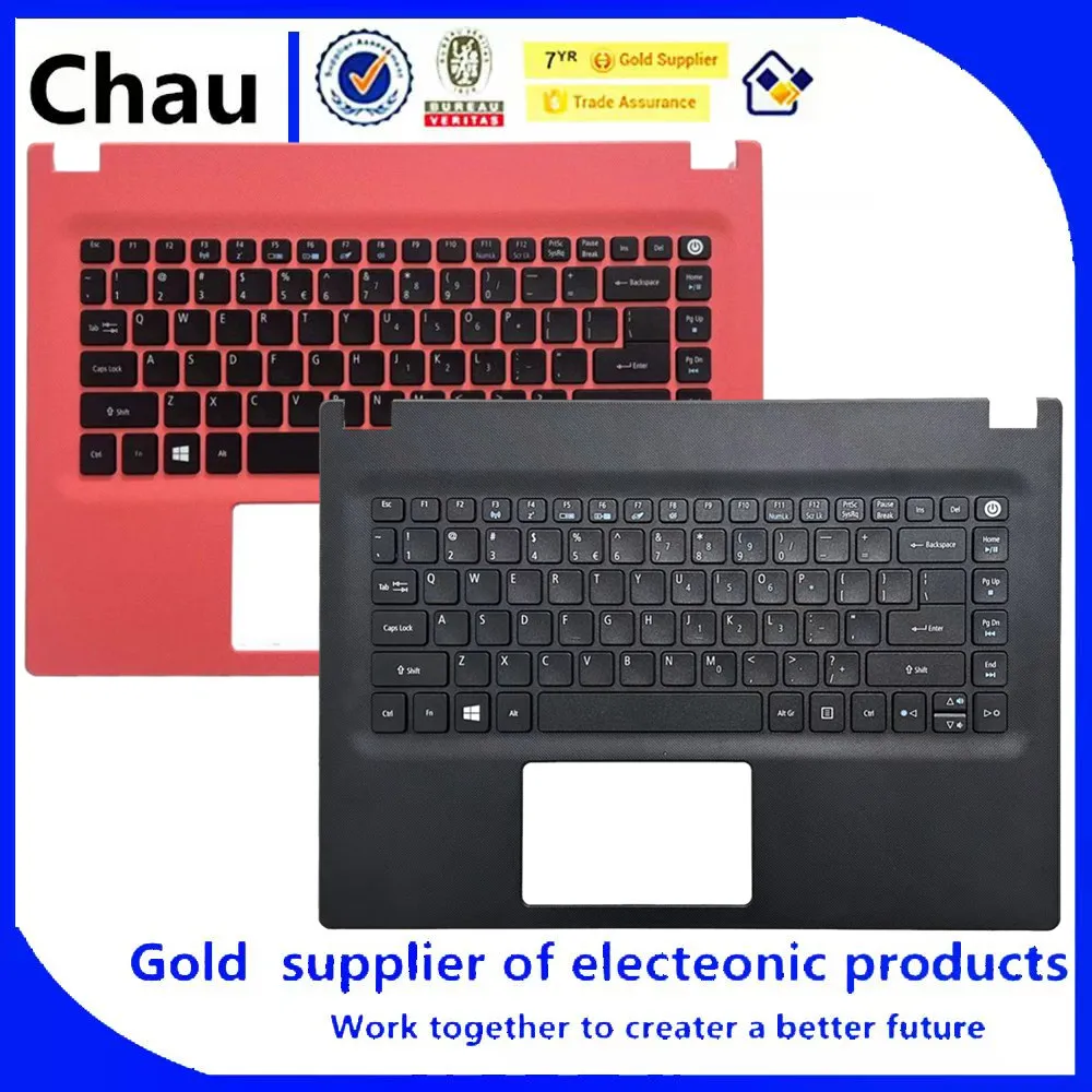 

Новый корпус для ноутбука Chau P248 E5-422 432 E5-473 474 N15C1, чехол для упора для рук с клавиатурой, черный 6B.VBEN2.001