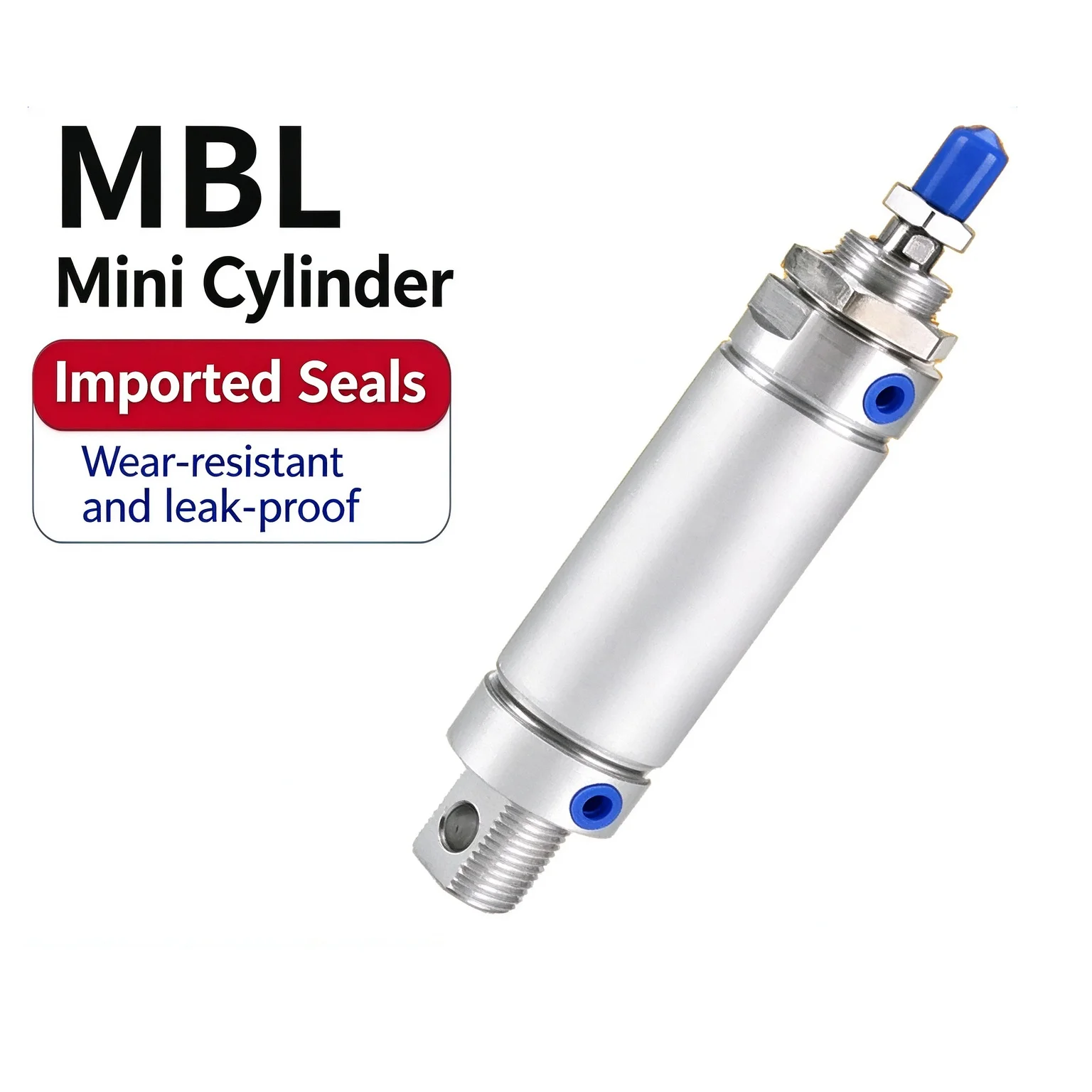 MBL Bore 20/25/32/40/50/63mm Stroke25-500mm With Magnet Small Pneumatic Cylinders MBL Series Pneumatic Actuator Aluminum Alloy