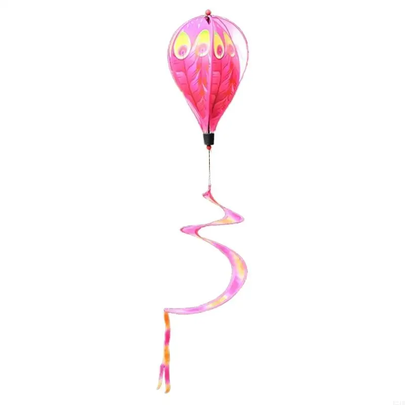 Hot Air Balloon Wind Spinner Pinwheels Rotating Garden Lawn Decor Children Gift 