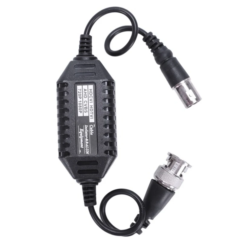 1Pack Coaxial Video Ground Loop Isolator Balun Male To Female For CCTV Camera