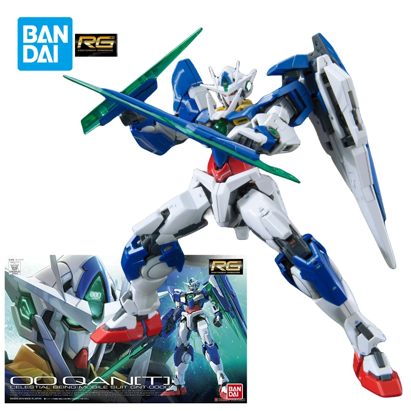 

Коллекционные фигурки Bandai QAN [T] GNT-0000: Мобильный костюм Gunpla, пластиковая модель-конструктор, игрушки для мальчиков, подарки