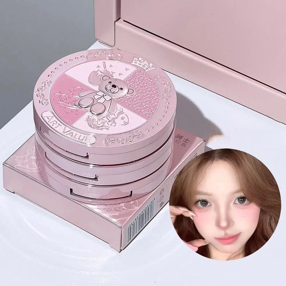 Three-color Blush Matte Pearlescent Contouring and Long-lasting Powder Delicate Three-Color Rouge