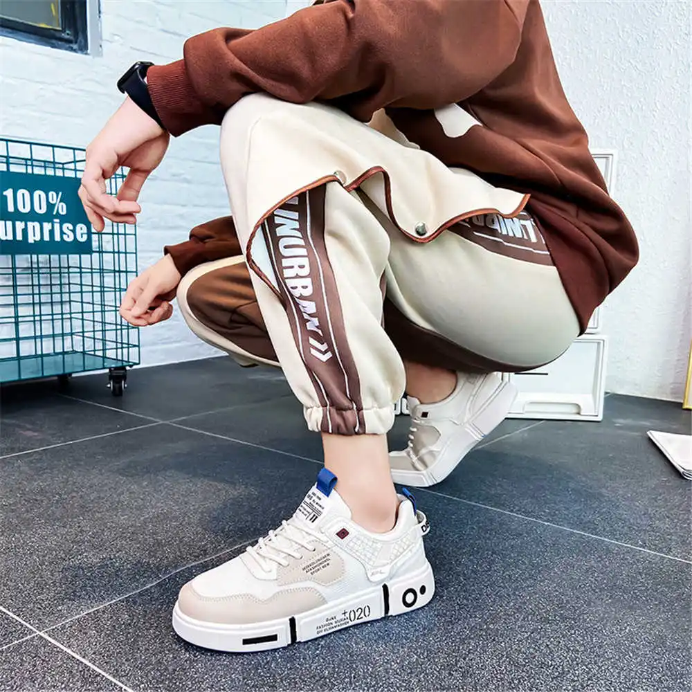 Demi-season Big Size Fuchsia Heel Shoes Womens Flats White High Heel Sneakers Sports High-level Products Styling Topanky