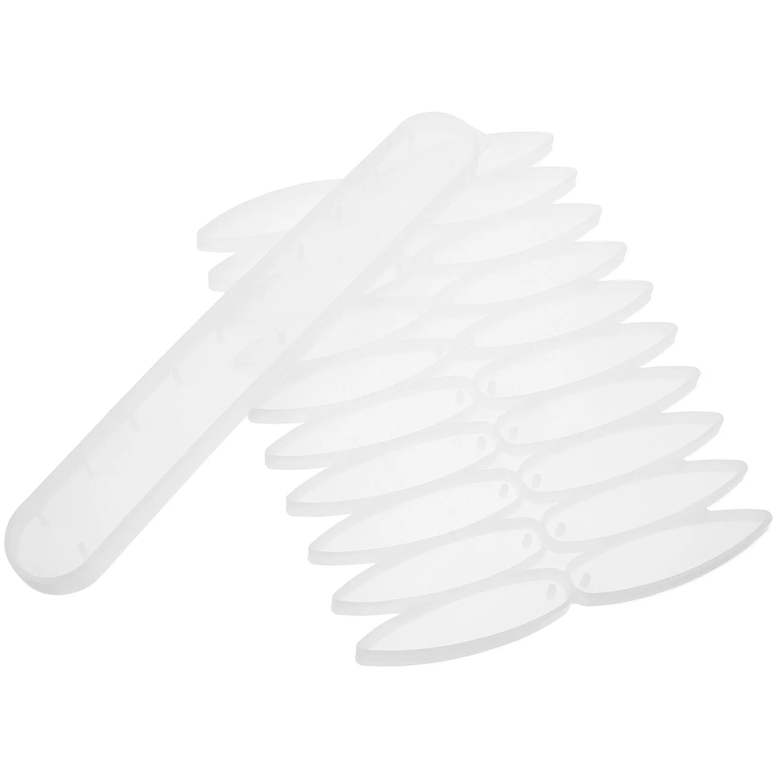 

2 Pcs Transparent Silicone Leaf Wind Chime Mold for DIY Epoxy Resin Pendant Home Decoration Casting Molds Jewelry Accessories