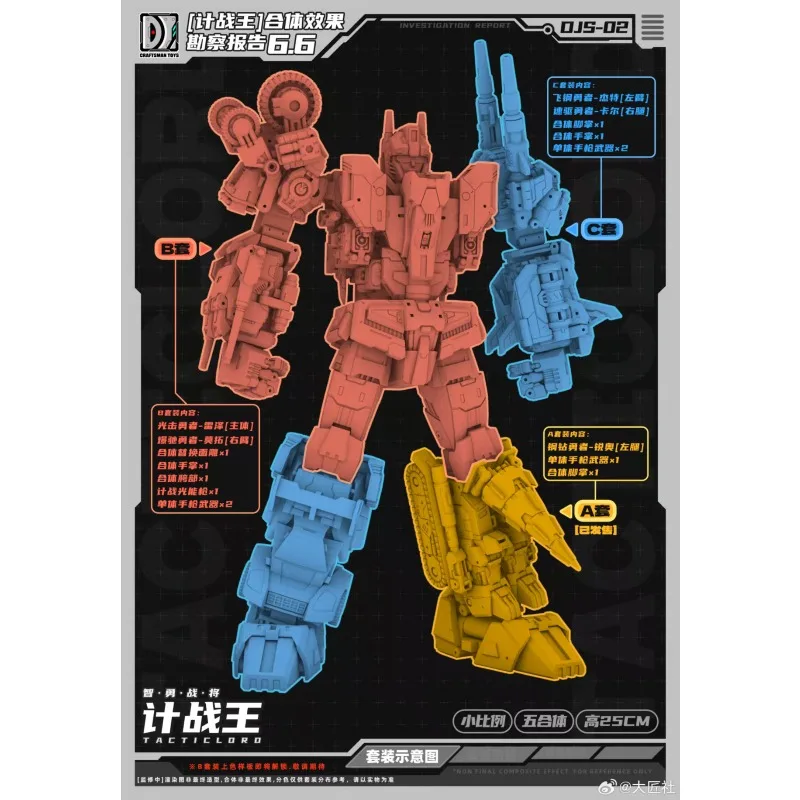 

Transformation Dajiangshe Robot King DJS-02 Small Scale Action Figure Transformation Toy Children Holiday Gifts