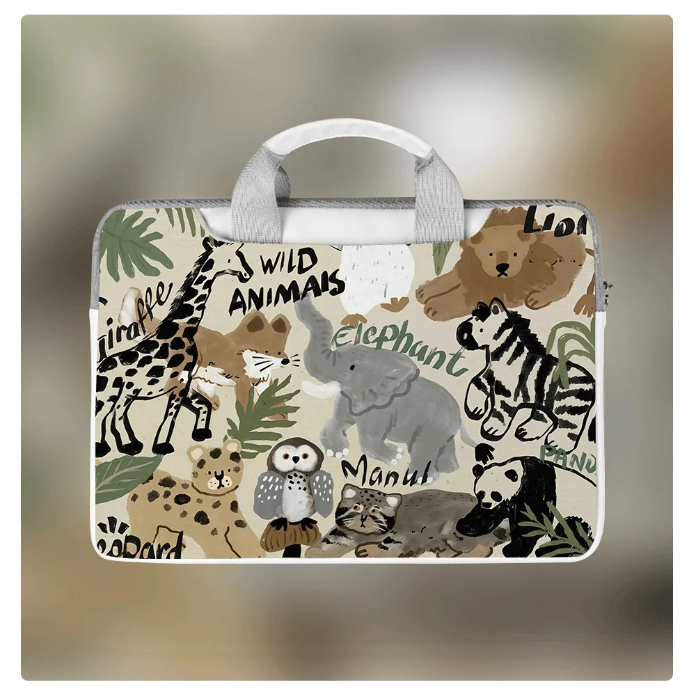 

Animal Print Laptop Bag Laptop Sleeve Laptop Case for Macbook Case 12 13 14 15.6 16 Inch Macbook Air Asus Huawei Storage Bag