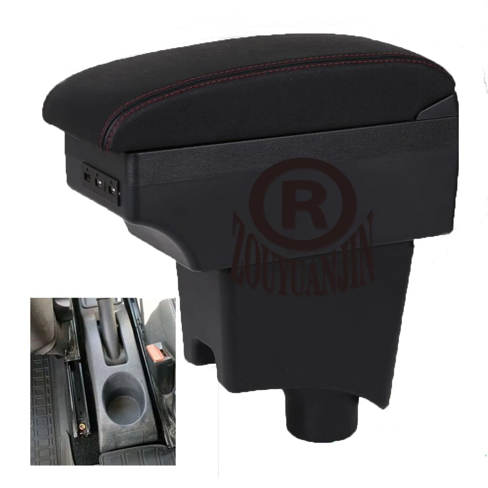 

For Renault Sandero Stepway Armrest Box Arm Elbow Rest Center Console Storage Case Modification with USB Interface Cup Holder