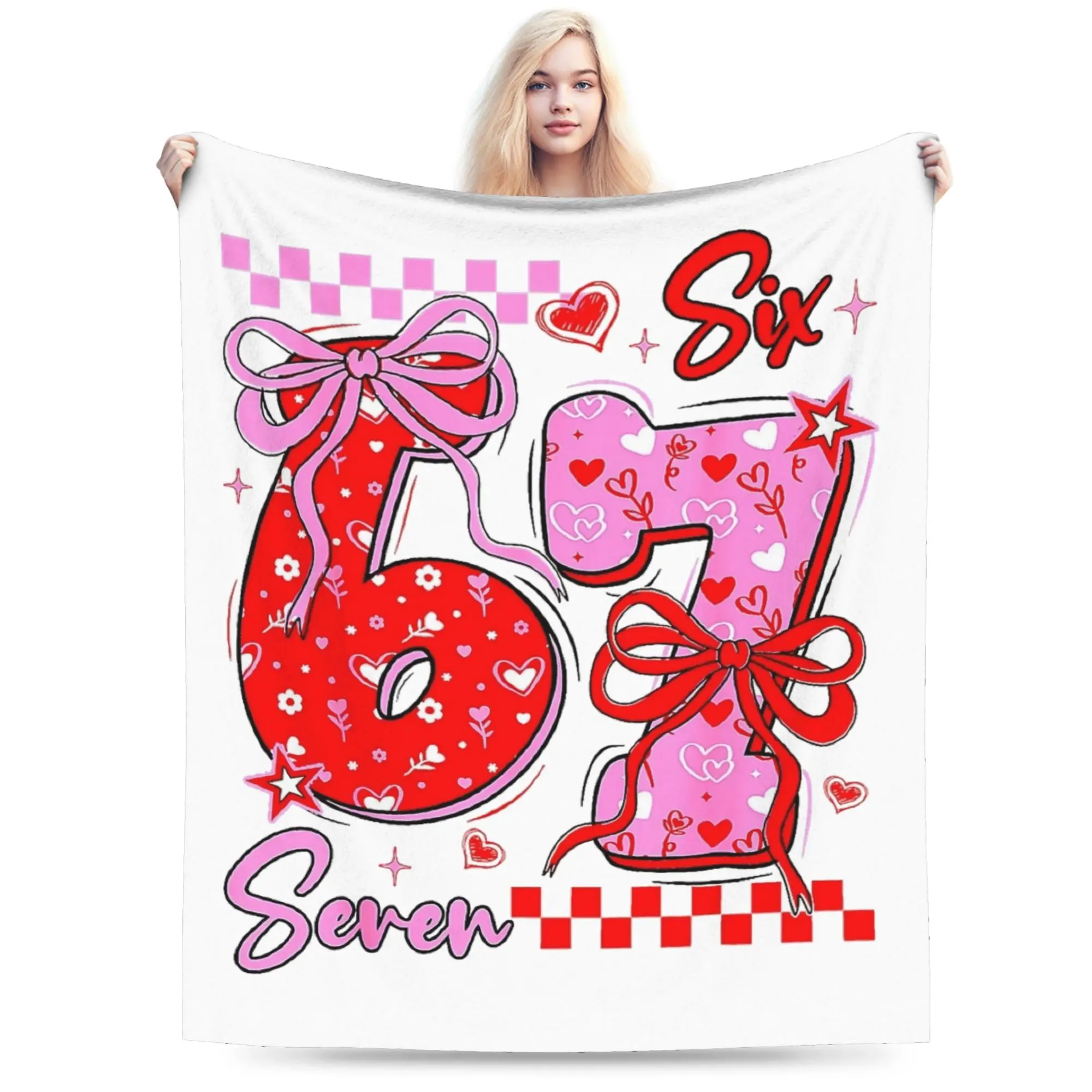 

Плед на День святого Валентина, 67 см, флисовый, декоративный, многофункциональный, очень теплый, для дивана, путешествий, как покрывало