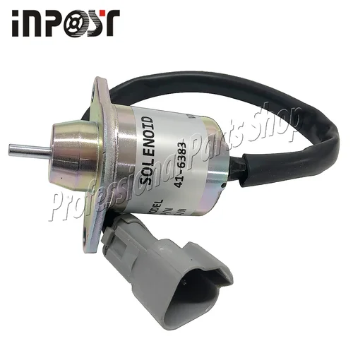 Imagen 2 del producto Solenoide de Parada 41-6383 TK 41-6383 TK 41-4306 TK416383 para Motor Yanmar, Reemplazo para Thermo King 12V
