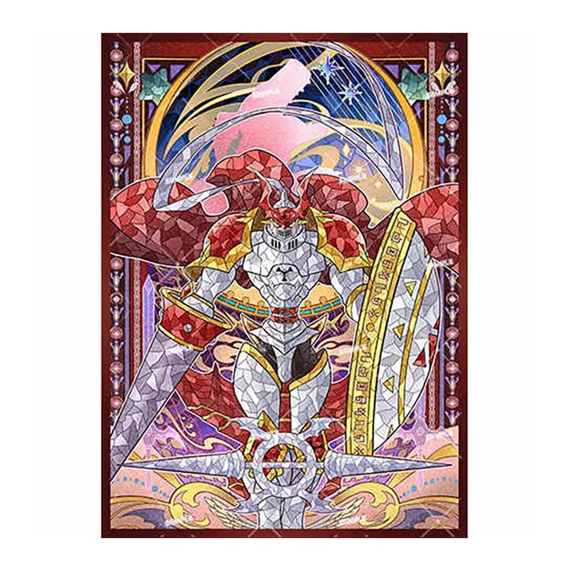 

60pcs/set Digimon Royal Knights Gallantmon DTCG Card Sleeve Anime Game Collection Card Protective Cover Gift Toy 66*91MM
