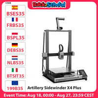 Artillery Sidewinder X4 Plus S1 3D Printer 500mm/s Print Speed 300℃ High-temp Printing XY-Metal Linear Guide Rail 300*300*400mm