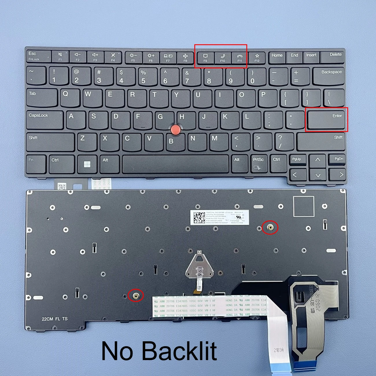 

Черная и с подсветкой клавиатура для ноутбука Lenovo Thinkpad L14/T14 Gen 3/P14s Gen 3/SN21D67822 (2022)/CS22FBL-84