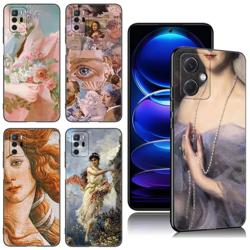 The Birth Of God Phone Case For Xiaomi Redmi Note 8 9 10 11 11E 11T 11S 12 Pro 4G Plus 5G 8T 9S 10S 12S Black Silicone Cover