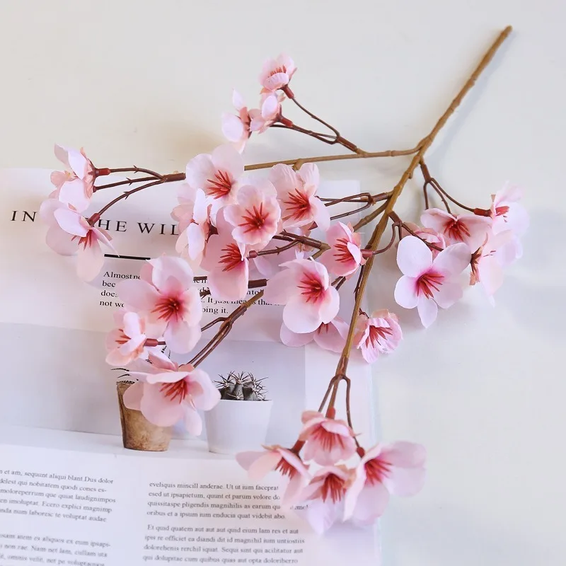 40 cm kunstmatige kersenbloesem tak zijde simulatie bloem voor thuis kamer vaas decoratie DIY bruiloft decor bruidsboeket