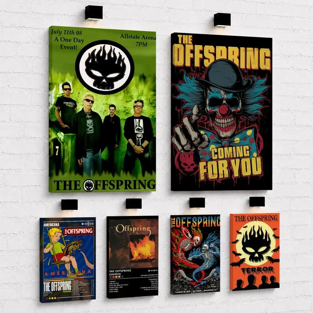 Punk Rock Band O-The Offspring Framed Wall Painting Framed Canvas Wall Art Print | Modern Poster | Home Hallway Decor
