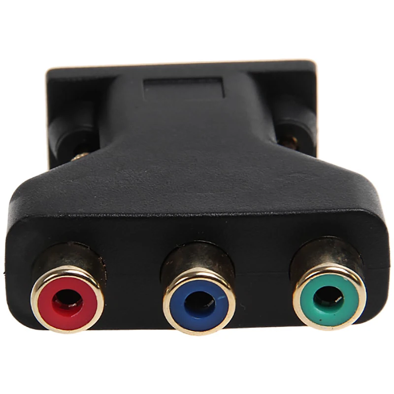 HD15-Pin Vga Male to Rca Female Adapter VGA to 3 RCA AV Converter for PC Computer