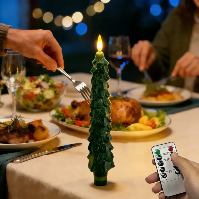 24-Hour Delivery 4-Pack LED Flameless Candles With Remote, Battery Operated