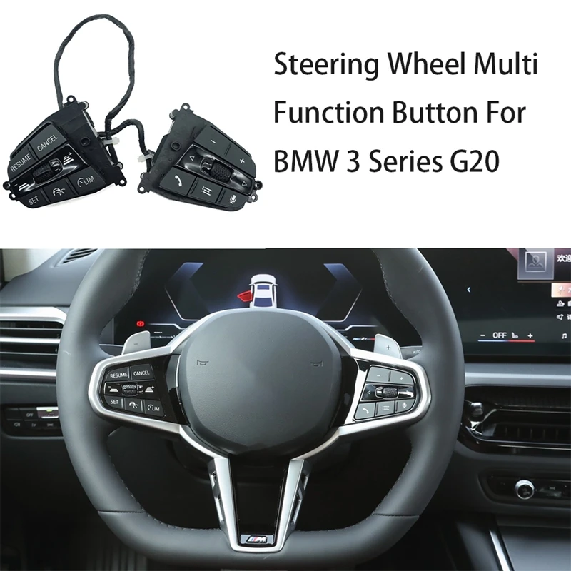 Super Sale For BMW Car Steering Wheel Multi Function Button Set Pair of Buttons