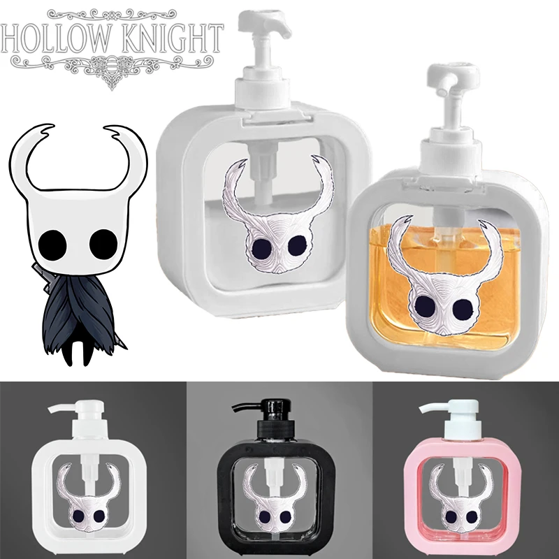 

300ML Hollow Knight Transparent Portioning Bottles for Bathroom Body Wash and Hand Sanitizer Creative Plastic Press Bottles New