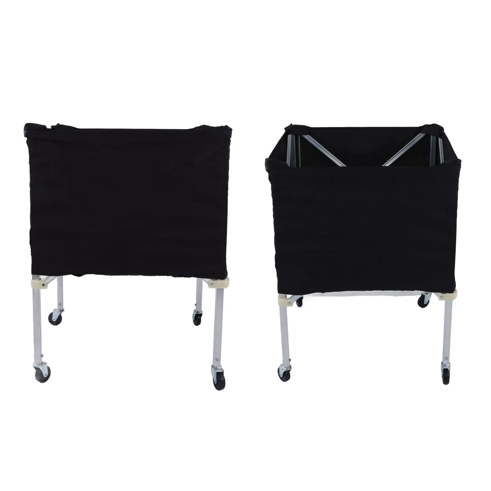 عربة الكرة المحمولة عربة الكرة بعجلات قابلة للطي عربة تخزين الكرة المحمولة لكرة السلة كرة القدم الكرة الطائرة عربة الكرة القابلة للطي #5