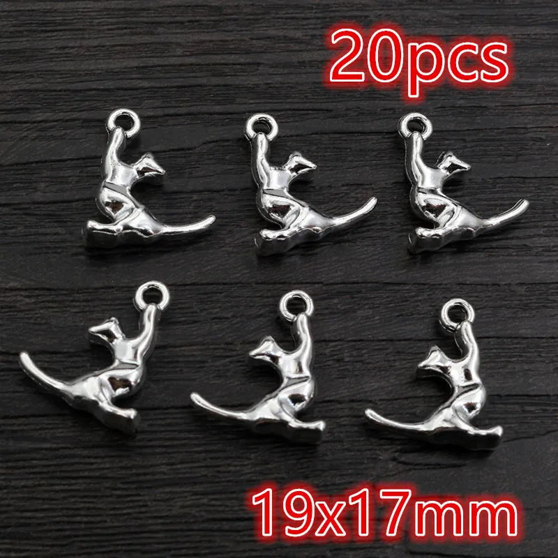 Antique Silver Plated Moon Sun Flower Charms for DIY
